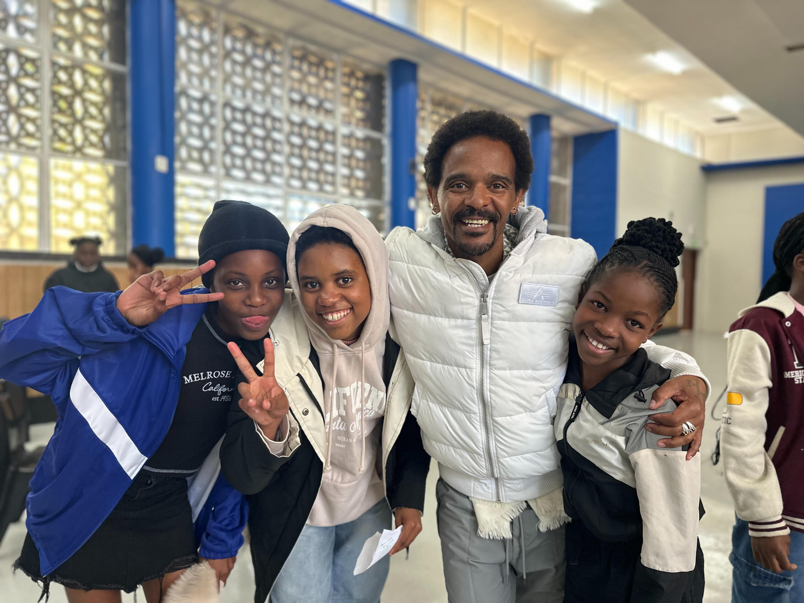 Welcome Witbooi mentoring young leaders through BrightSpark Foundation SA, rebuilding trust and hope in vulnerable communities.